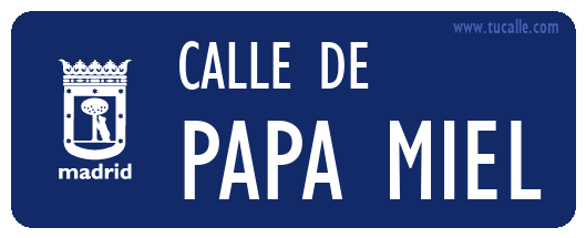 cartel_de_calle-de-Papa Miel_en_madrid